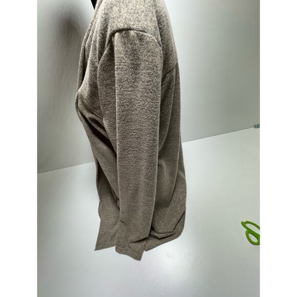 Notations Large Women’s Cardigan Brown Open Front Knit Long Sweater - Picture 2 of 6